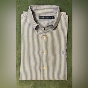 Polo Ralph Lauren L/S, Cotton, Button Down Shirt. Size: 16 1/2 <34/35> (4407)